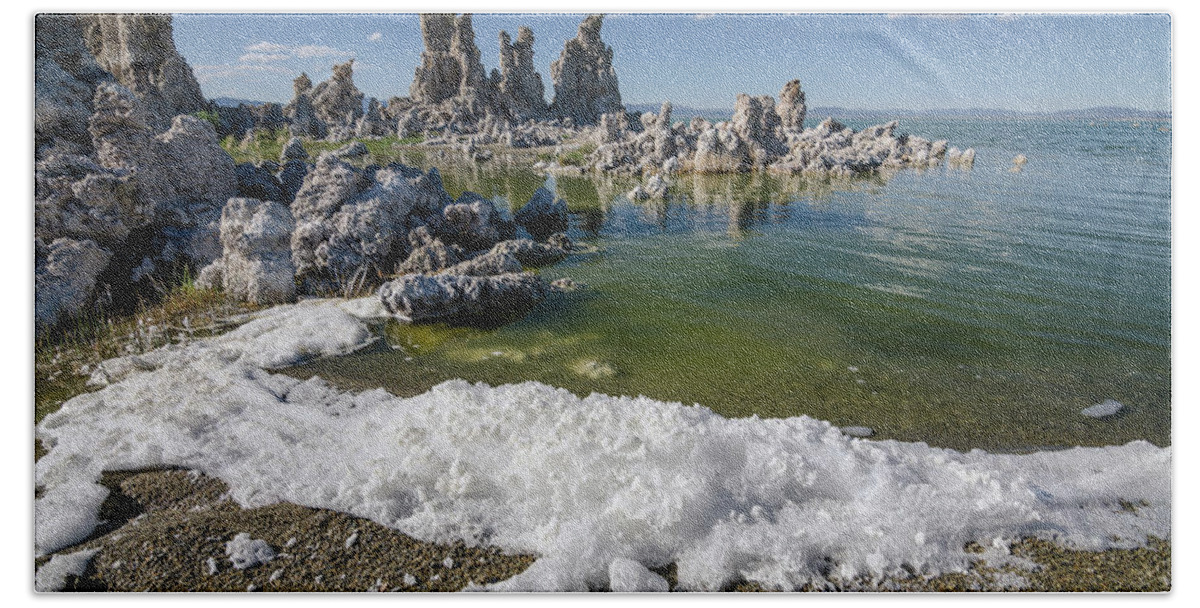 Desert Hand Towel featuring the photograph Mono Lake No.4 by Margaret Pitcher