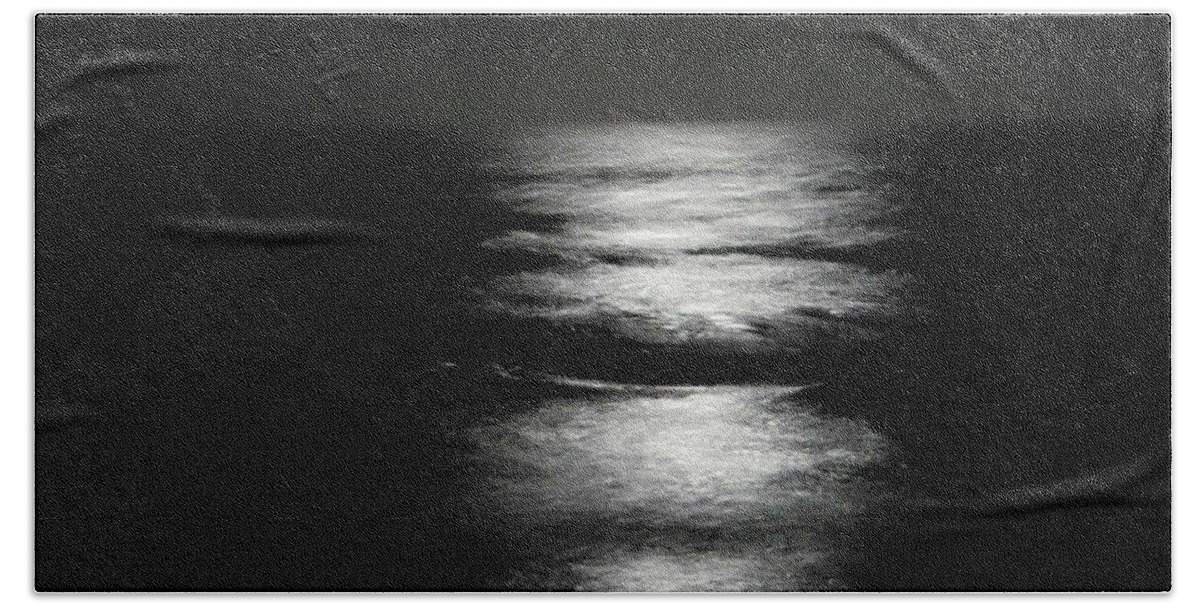 Moon Light Hand Towel featuring the photograph Moon light by Dennis Dugan