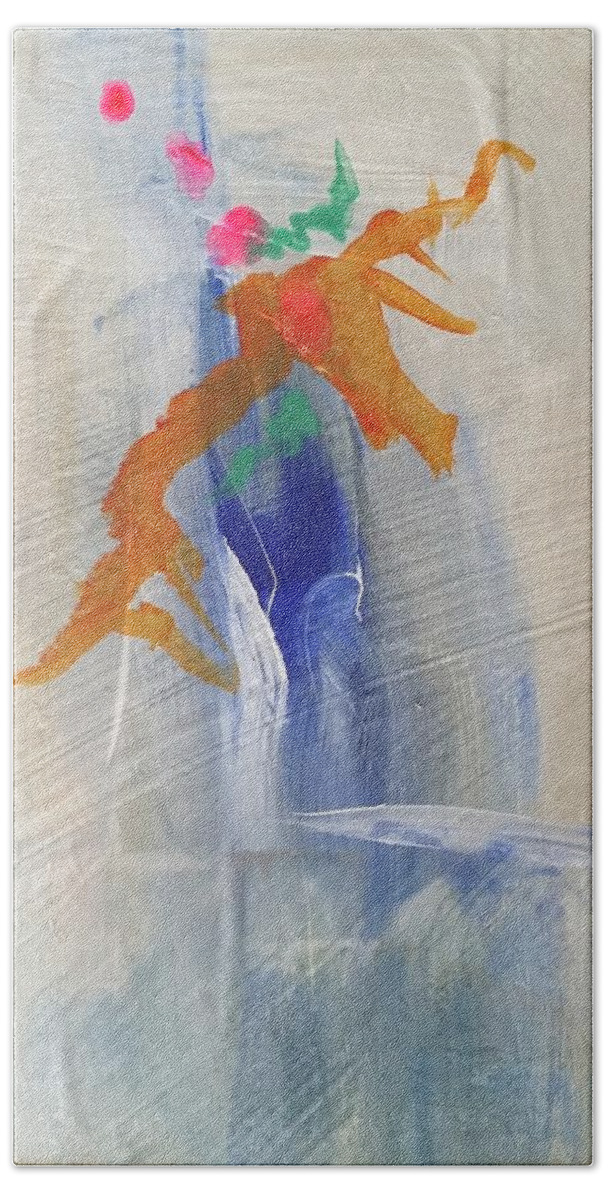 Ksg Bath Towel featuring the painting Morning by Kim Shuckhart Gunns