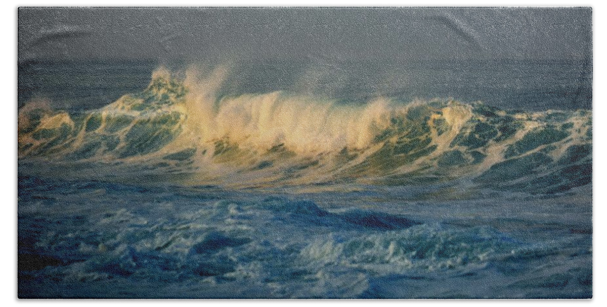 Ocean Bath Towel featuring the photograph Morning Sea Spray by Lori Seaman