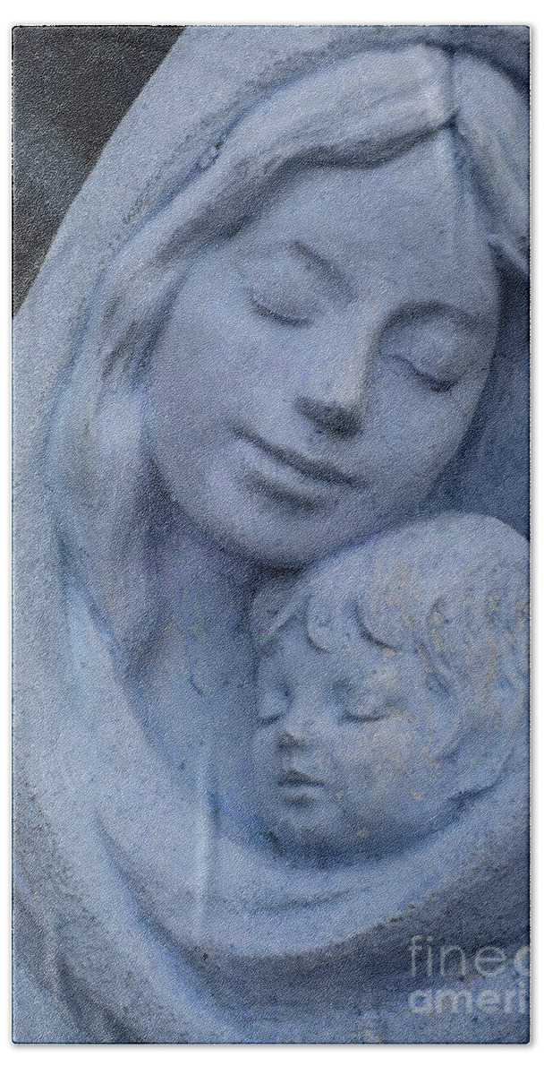 Mother Hand Towel featuring the photograph Mother and Child by Susanne Van Hulst