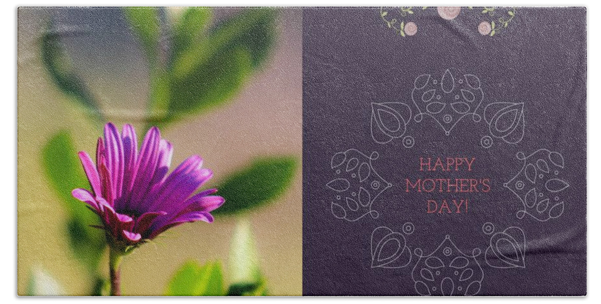 Mother's Day Bath Towel featuring the photograph Mother's Day Flower by Alison Frank