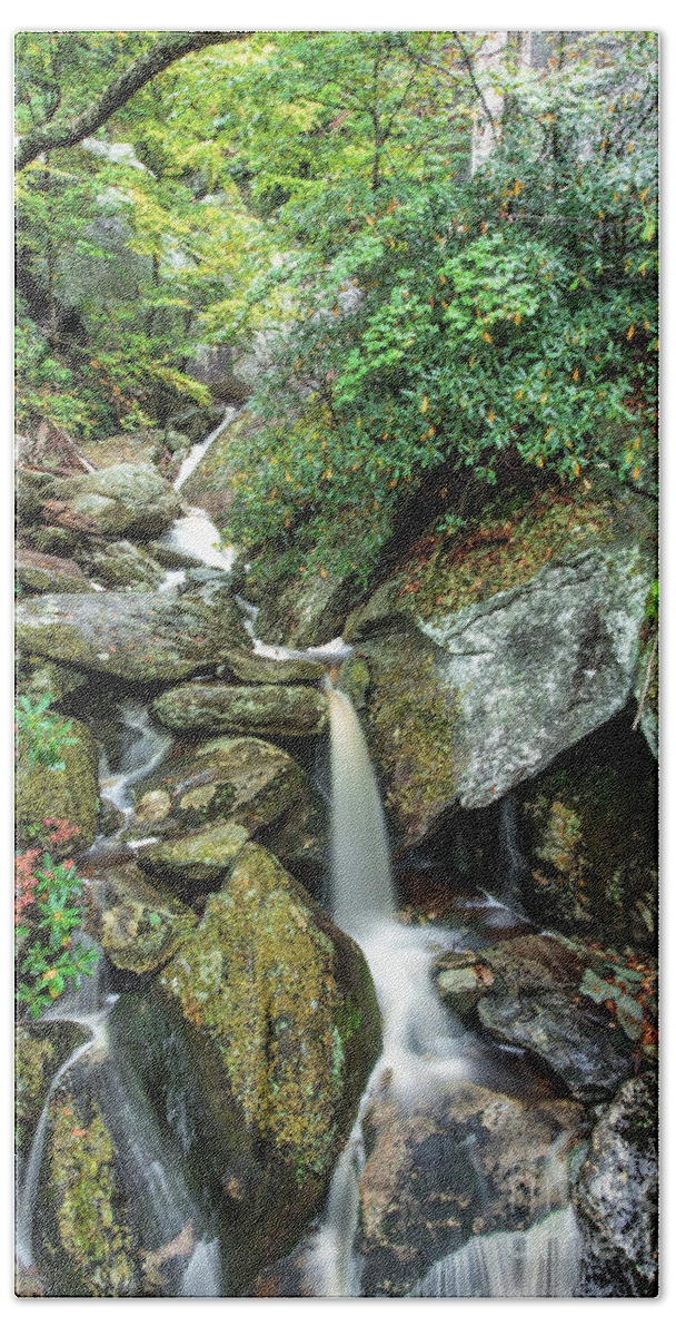 Blue Ridge Parkway Hand Towel featuring the photograph Mountain Spring by Robert Loe