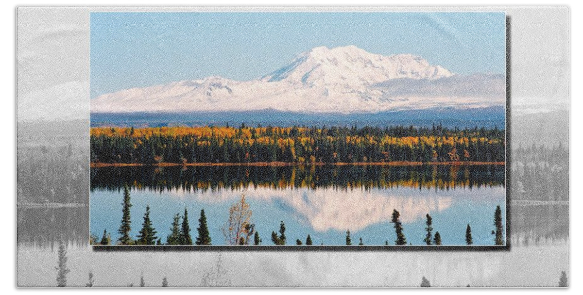 Alaska Bath Towel featuring the photograph Mt. Drum - Alaska by Juergen Weiss