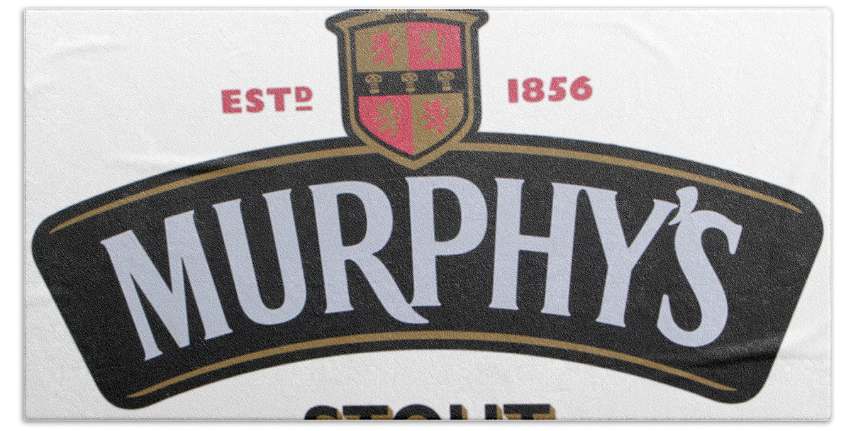 Murphys Stout Hand Towel featuring the digital art Murphys Irish Stout by Ericamaxine Price