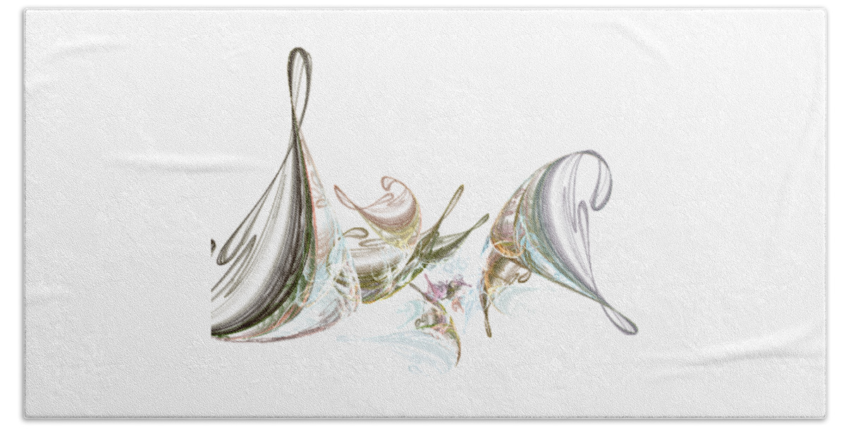 Music Bath Towel featuring the digital art Music and Melody by Ilia -