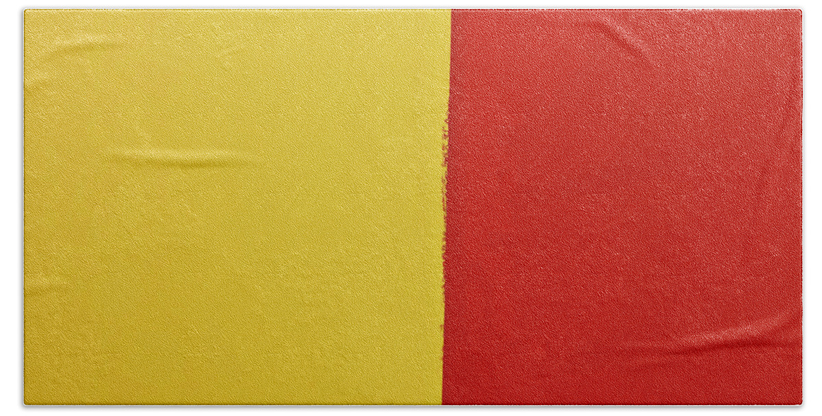 Yellow And Red Hand Towel featuring the photograph Yellow and Red Abstract by Tony Grider