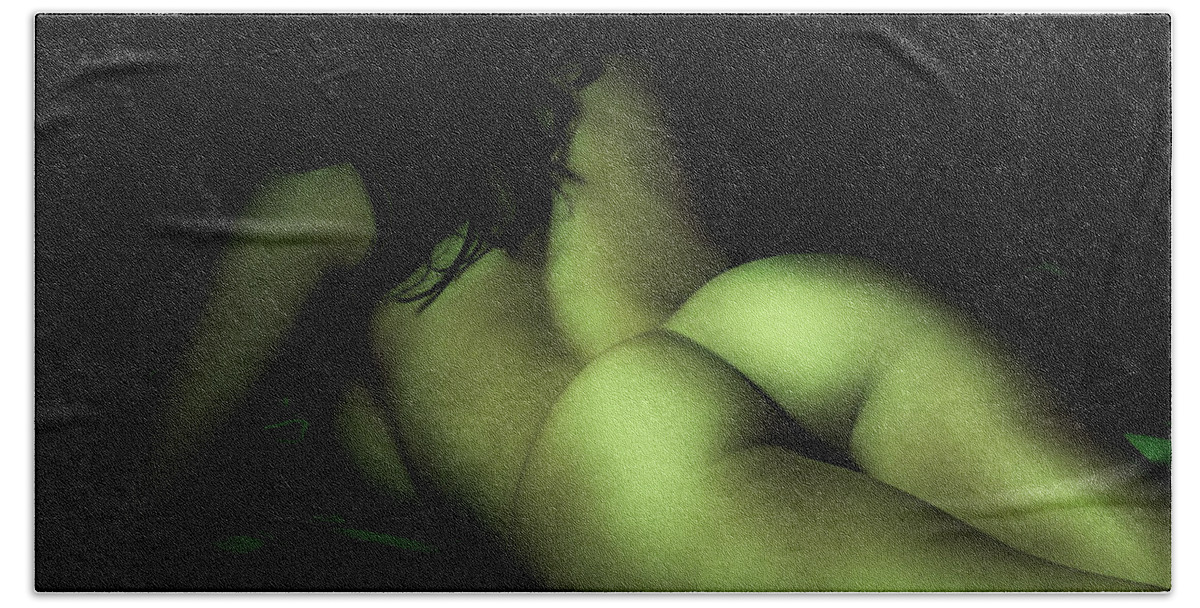 Naked Bath Sheet featuring the photograph Naked by David Naman