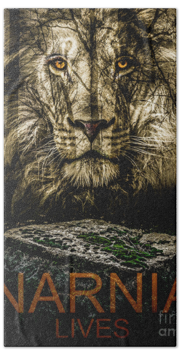 Aslan Hand Towel featuring the photograph Narnia Lives by Michael Arend
