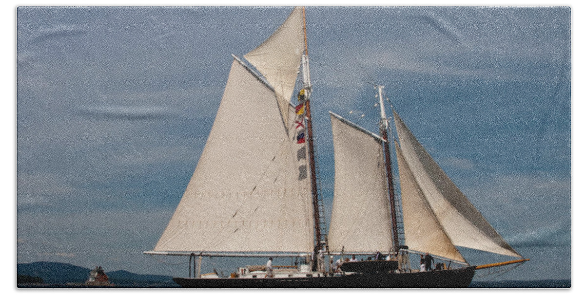 Sailboat Hand Towel featuring the photograph Nathaniel Bowditch 1 by Brent L Ander