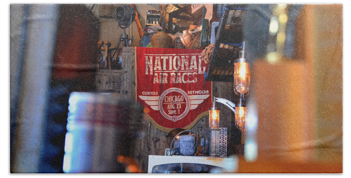 National Air Races Bath Towel featuring the photograph National air races banner HB by David Lee Thompson