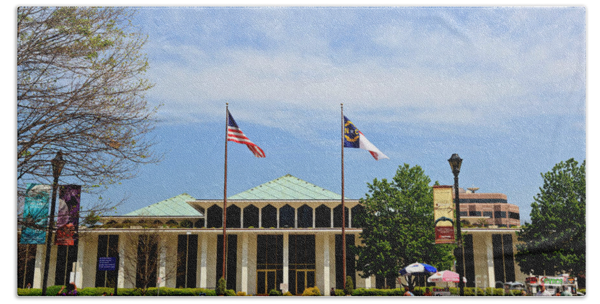 Bicentennial Plaza Hand Towel featuring the photograph NC State Legislative Building by Jill Lang
