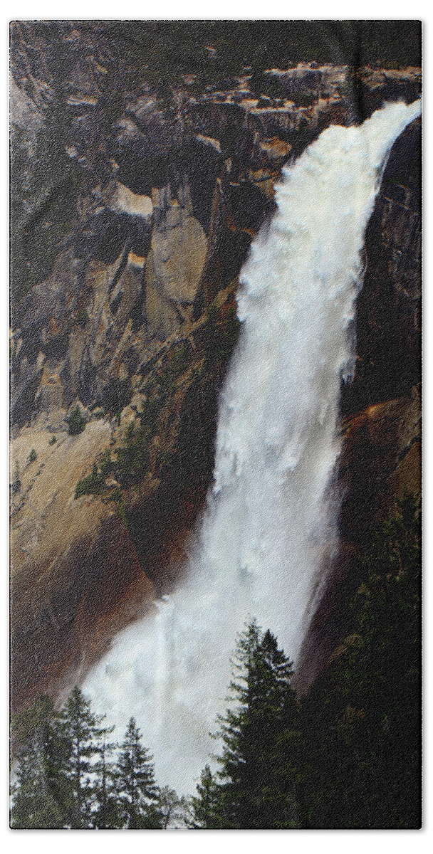 Nevada Falls Bath Towel featuring the photograph Nevada Falls by Raymond Salani III