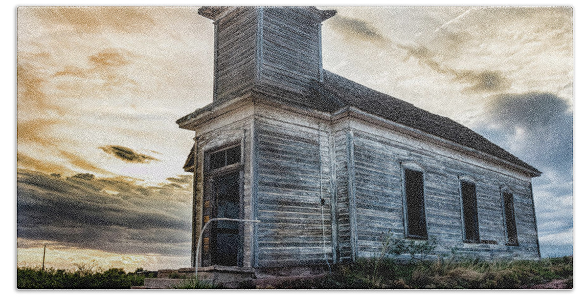 Church Hand Towel featuring the photograph New Mexico Church #3 by Adam Reinhart