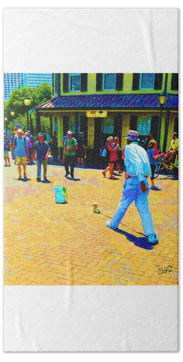 Performers Hand Towel featuring the photograph New Orleans Street Performer by CHAZ Daugherty