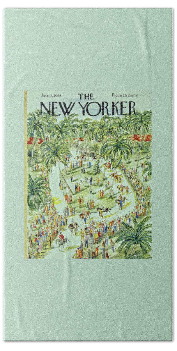New Yorker January 18 1958 Bath Sheet