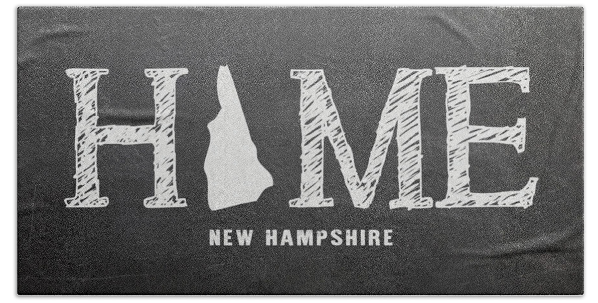 New Hampshire Bath Towel featuring the mixed media NH Home by Nancy Ingersoll