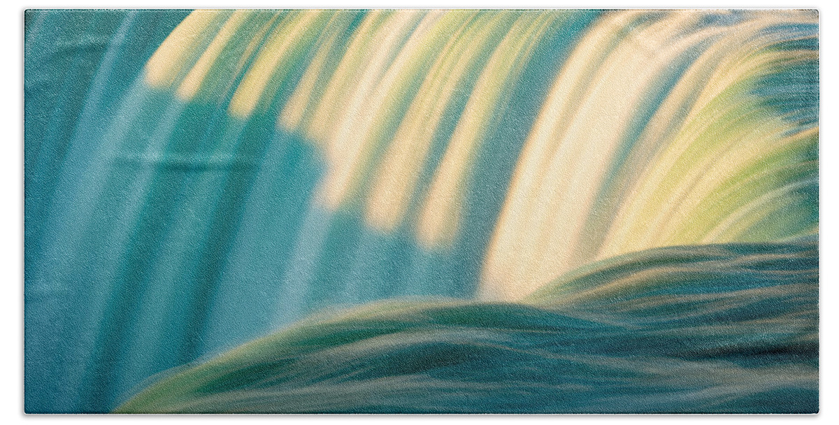 Canadian Falls Bath Towel featuring the photograph Niagara Falls - Abstract I by Mark Rogers