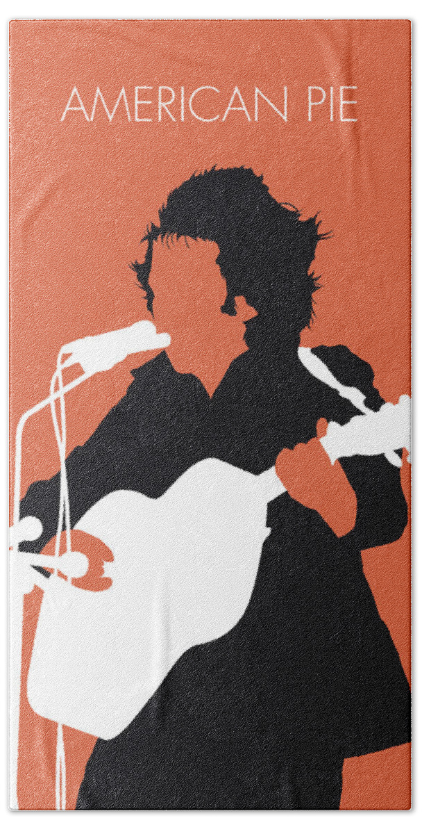 Don Hand Towel featuring the digital art No143 MY DON MCLEAN Minimal Music poster by Chungkong Art