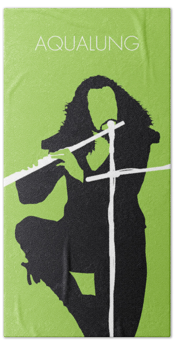 Jethro Hand Towel featuring the digital art No146 MY IAN ANDERSON Minimal Music poster by Chungkong Art