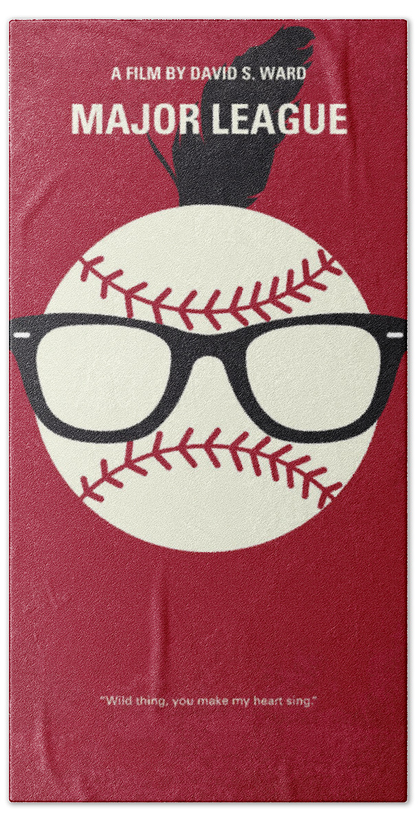 No541 My Major League minimal movie poster Bath Towel by Chungkong Art -  Fine Art America