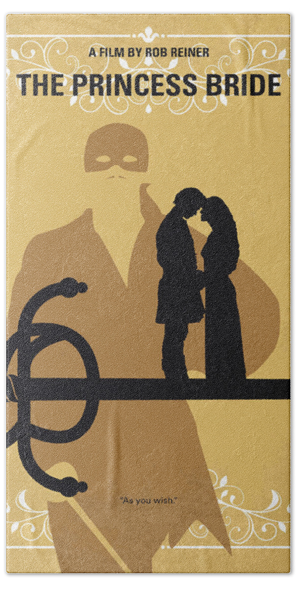 The Hand Towel featuring the digital art No877 My The princess bride minimal movie poster by Chungkong Art