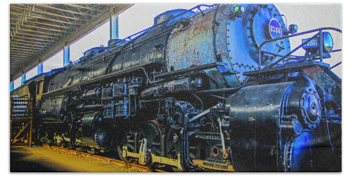 Steam Engine Hand Towel featuring the photograph Norfolk and Western 2156 by Dale R Carlson