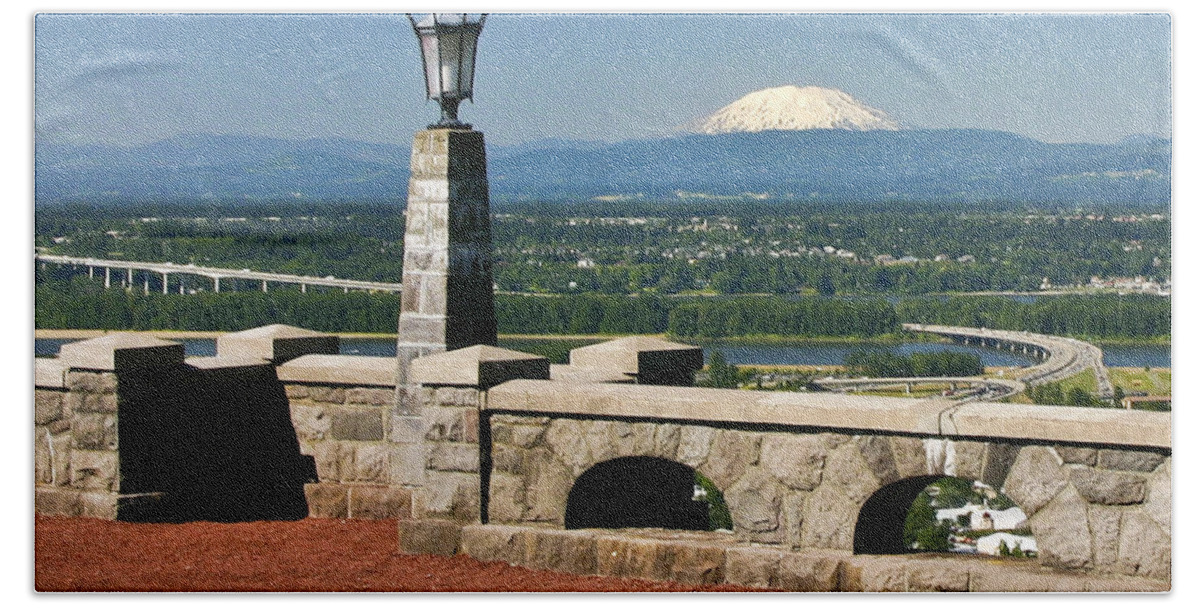 Rocky Butte Hand Towel featuring the photograph North of Portland by Albert Seger