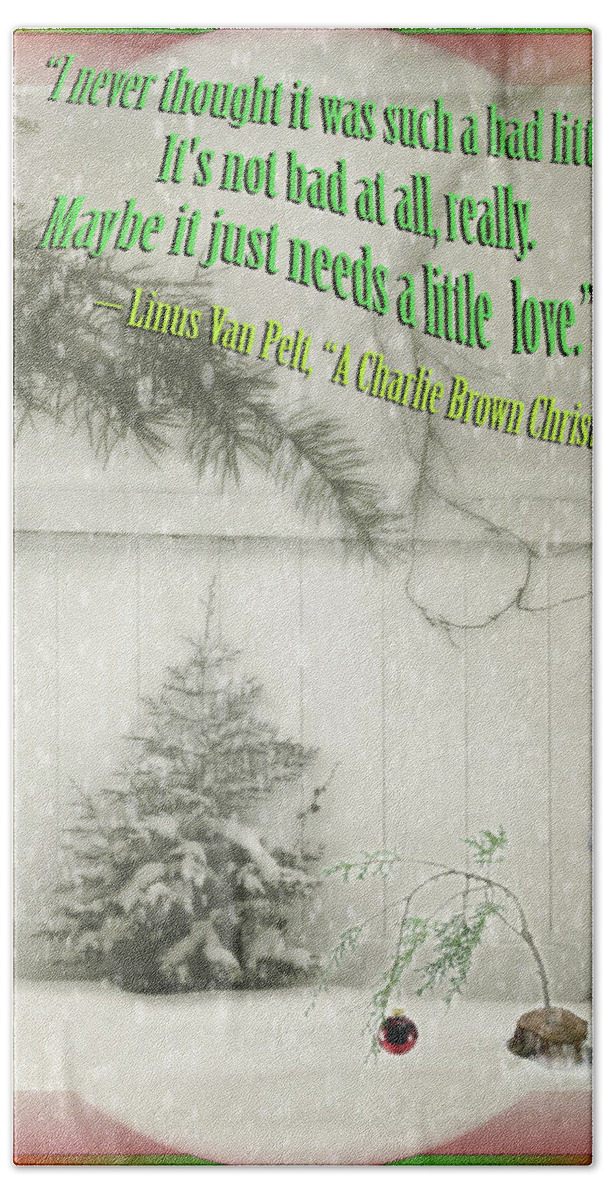 Christmas Bath Towel featuring the photograph Not A Bad Little Tree by John Anderson
