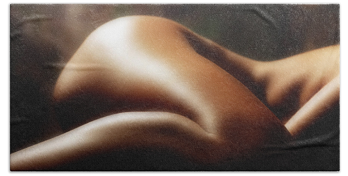 Nude Bath Towel featuring the photograph Curves by Anthony Jones