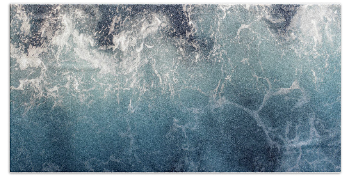 Oceans Bath Towel featuring the digital art Ocean Spray by Suzanne Carter