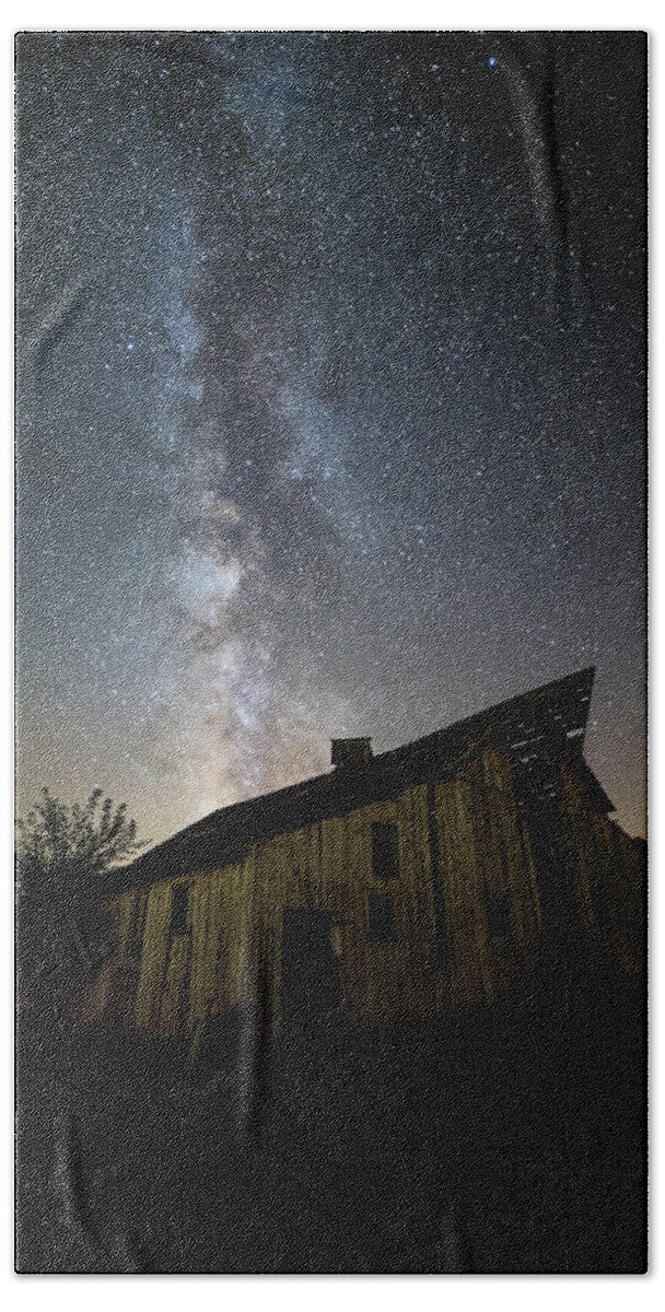  Sky Hand Towel featuring the photograph Old Barn by Aaron J Groen