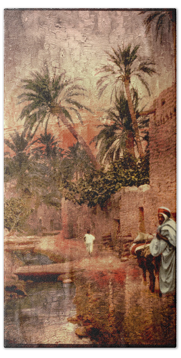 Algeria Bath Towel featuring the photograph Old Town Biskra by Carlos Diaz