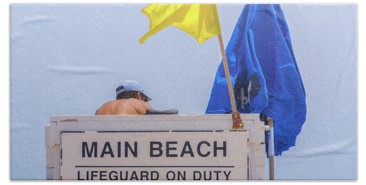 Lifeguard Bath Towel featuring the photograph On Duty by Keith Armstrong