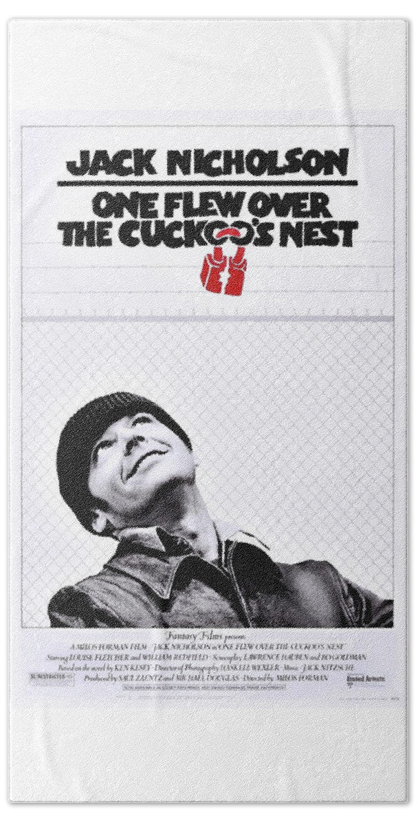 Cuckoos Nest Hand Towel featuring the photograph One Flew Over the Cuckoo's Nest by Movie Poster Prints
