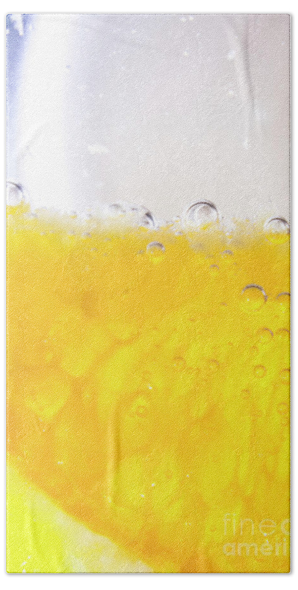 Cocktail Bath Towel featuring the photograph Orange cocktail glass by Jorgo Photography