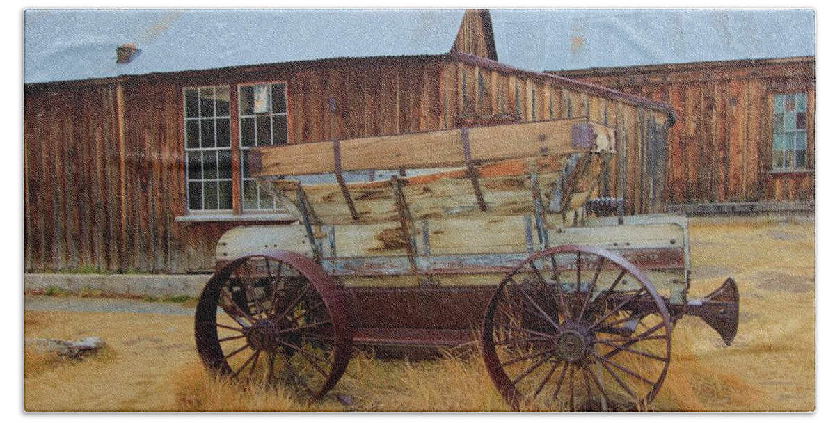 Wagon Hand Towel featuring the photograph Paint Your Wagon by Sean Sarsfield