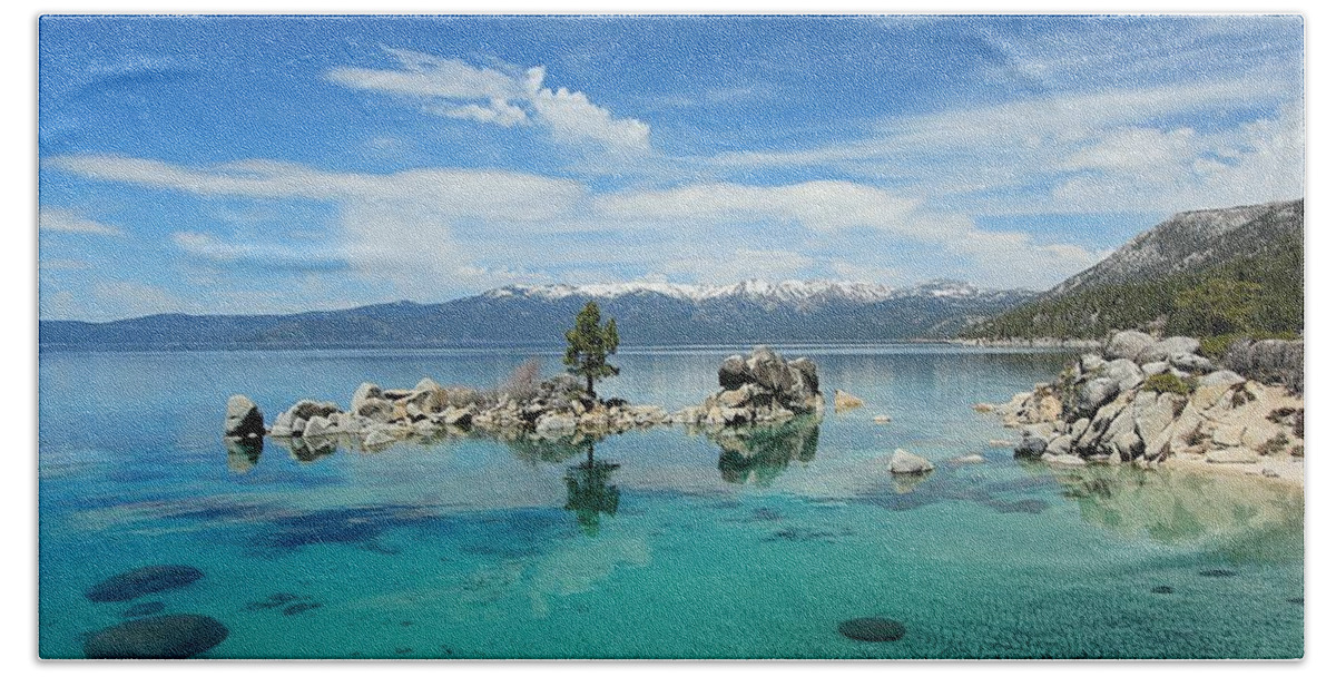 Lake Tahoe Hand Towel featuring the photograph Paradise Found by Sean Sarsfield