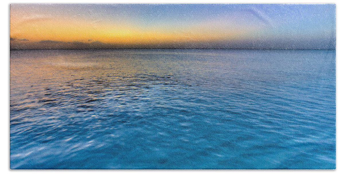 Pastel Ocean Hand Towel featuring the photograph Pastel Ocean by Chad Dutson