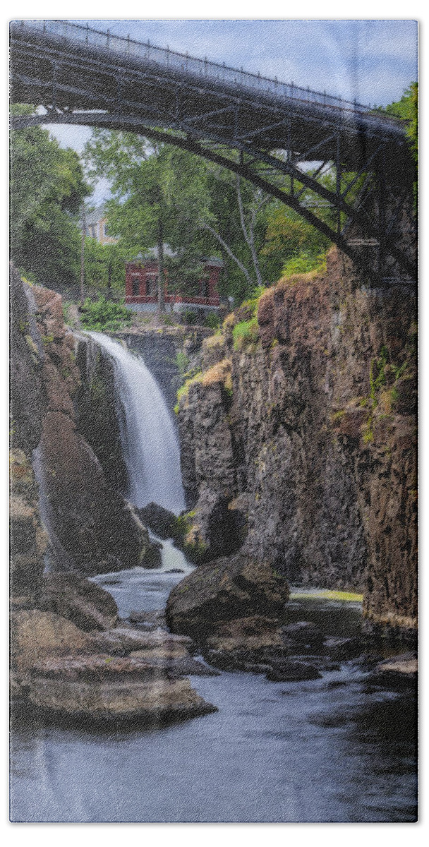 Great Falls Bath Towel featuring the photograph Paterson Great Falls III by Susan Candelario