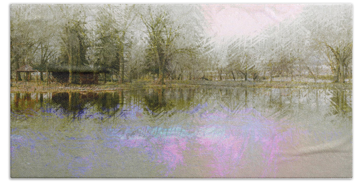 Landscape Bath Towel featuring the photograph Peaceful Serenity by Julie Lueders 