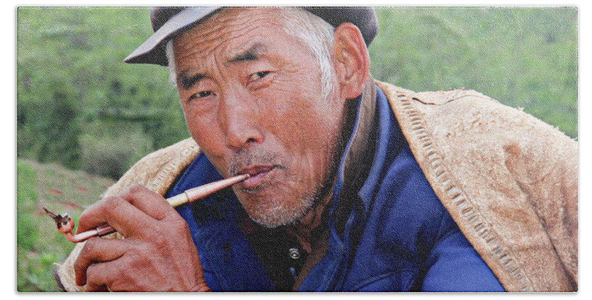 China Hand Towel featuring the photograph Peasant Farmer by Marla Craven