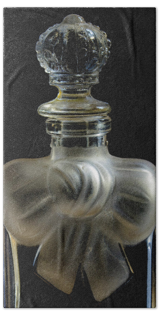 Bottle Bath Towel featuring the photograph Perfume Bottle by Mike Eingle