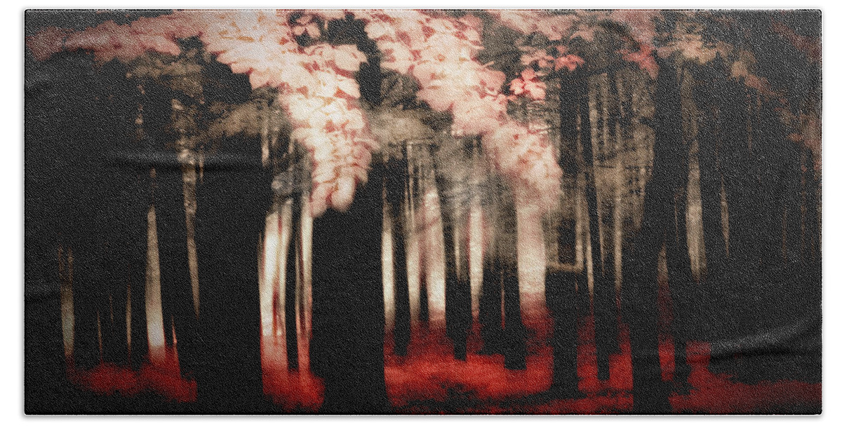  Hand Towel featuring the photograph The Tulgey Wood by Cybele Moon