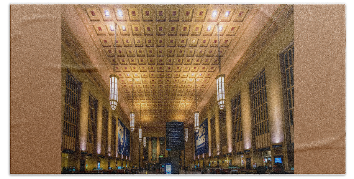 Philadelphia Hand Towel featuring the photograph Philadelphia Train Station by Marvin Spates