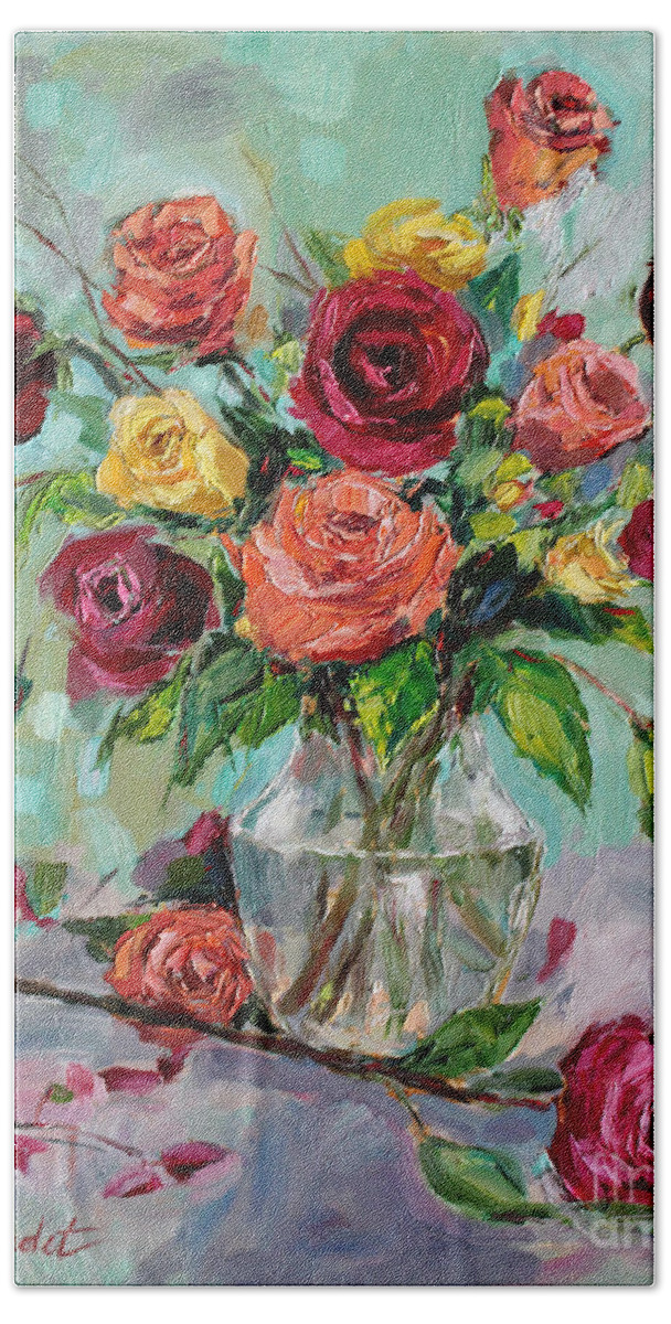 Floral Bath Towel featuring the painting Picked For You by Jennifer Beaudet