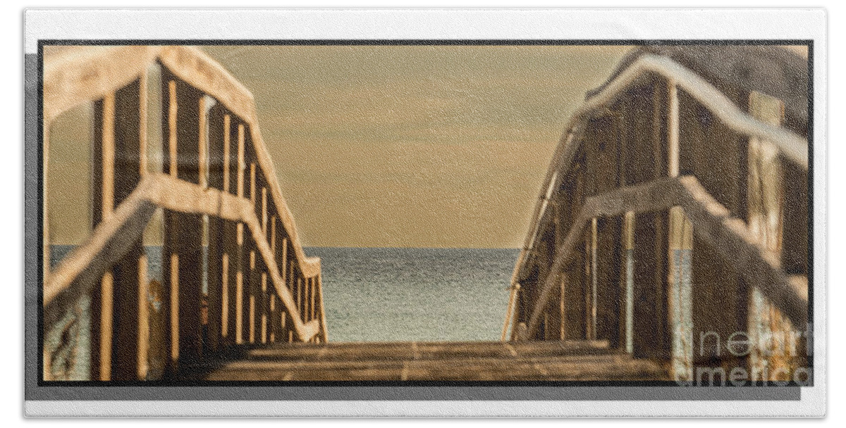 Pier Hand Towel featuring the photograph Pier One by Metaphor Photo