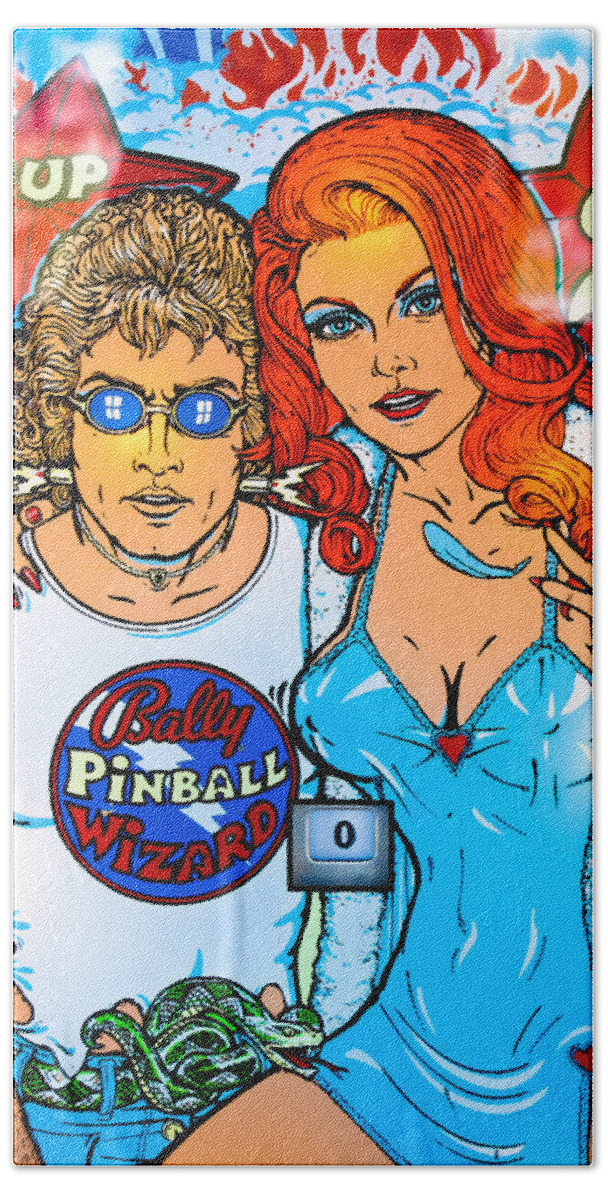 Pinball Wizard Bath Towel featuring the photograph Pinball Wizard by Colleen Kammerer