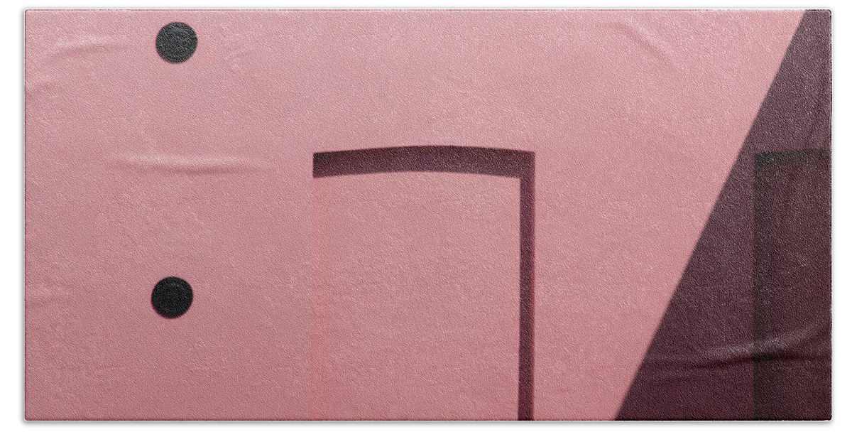 Urban Hand Towel featuring the photograph Pink Emoji by Stuart Allen