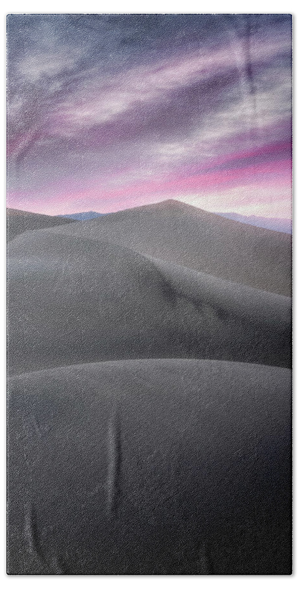 Sunrise Bath Towel featuring the photograph Pink Layers by Nicki Frates